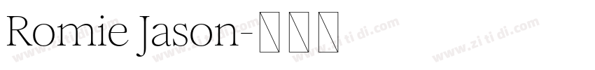 Romie Jason字体转换